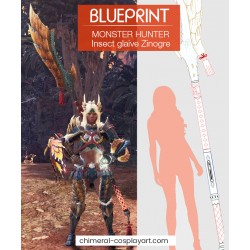 ZINOGRE insectglaive Monster Hunter - cosplay blueprint